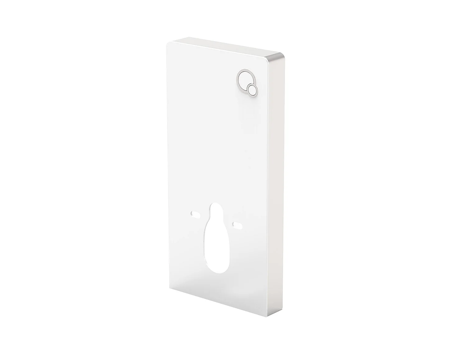 Pack de inodoro flotante de cerámica blanco con bastidor decorativo - HURO II