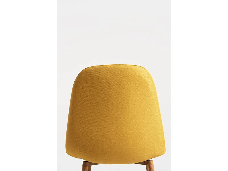 Packs Sillas Comedor - Pack 4 Sillas Teok Tela - Amarillo
