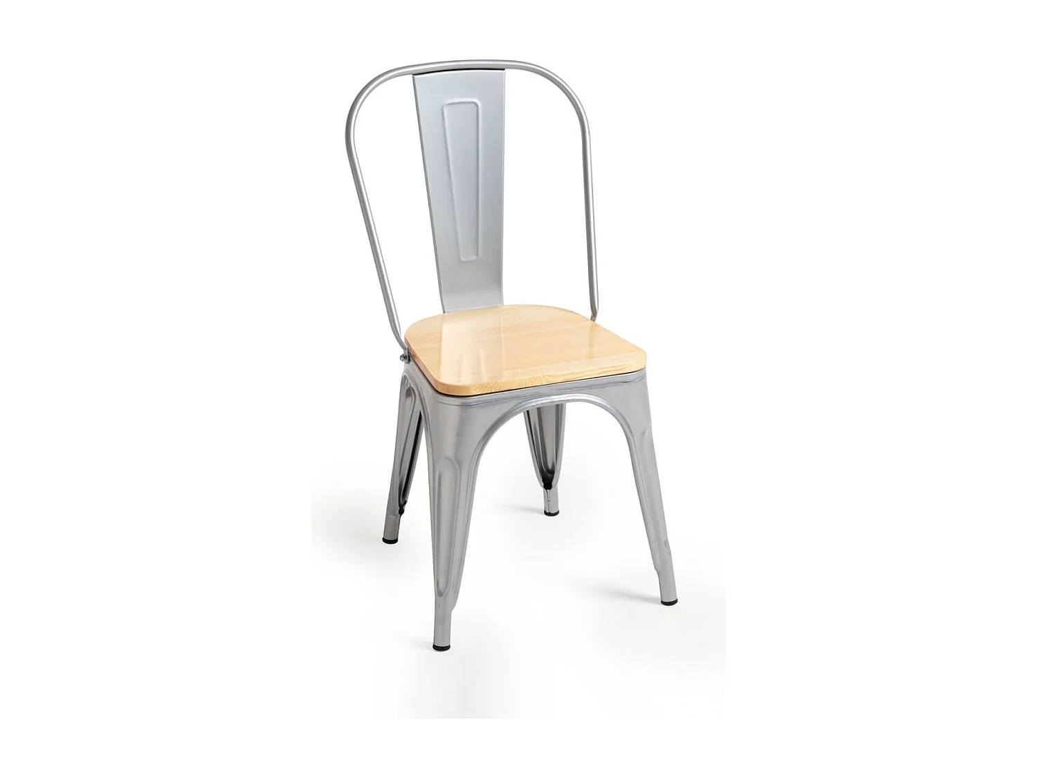 Packs Sillas Comedor - Pack 6 Sillas Torix Madera Natural - Gris metalizado