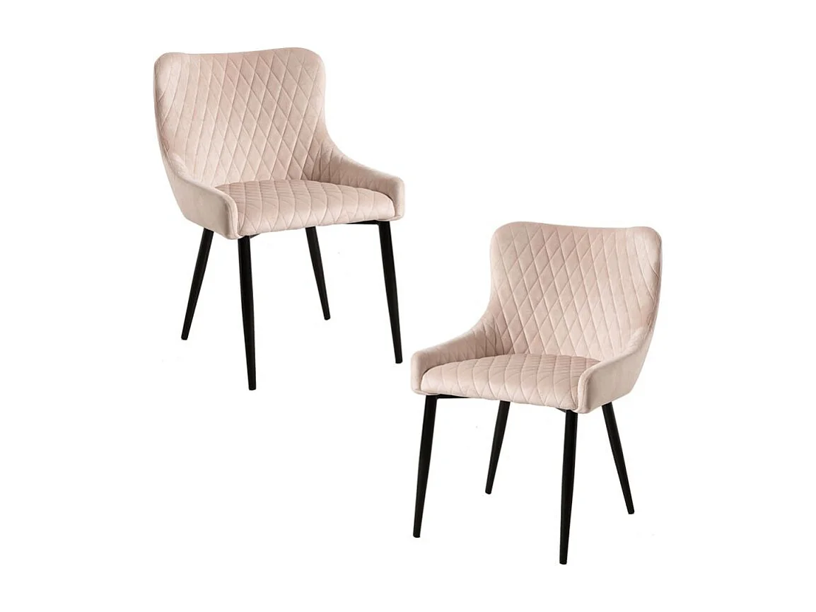 Packs Sillas Comedor - Pack 2 Sillas Sanda Terciopelo - Beige
