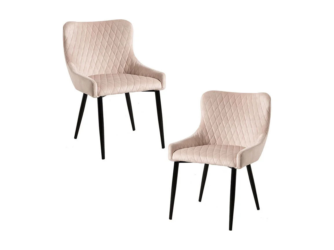 Packs Sillas Comedor - Pack 2 Sillas Sanda Terciopelo - Beige