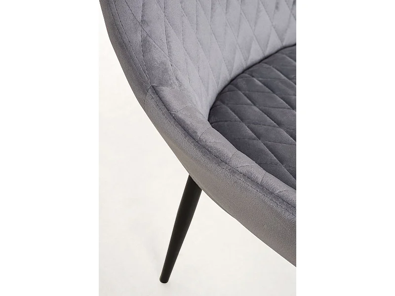 Sillas Comedor - Silla Sanda Terciopelo - Gris oscuro