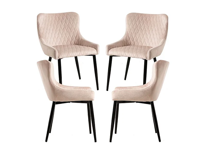 Packs Sillas Comedor - Pack 4 Sillas Sanda Terciopelo - Beige