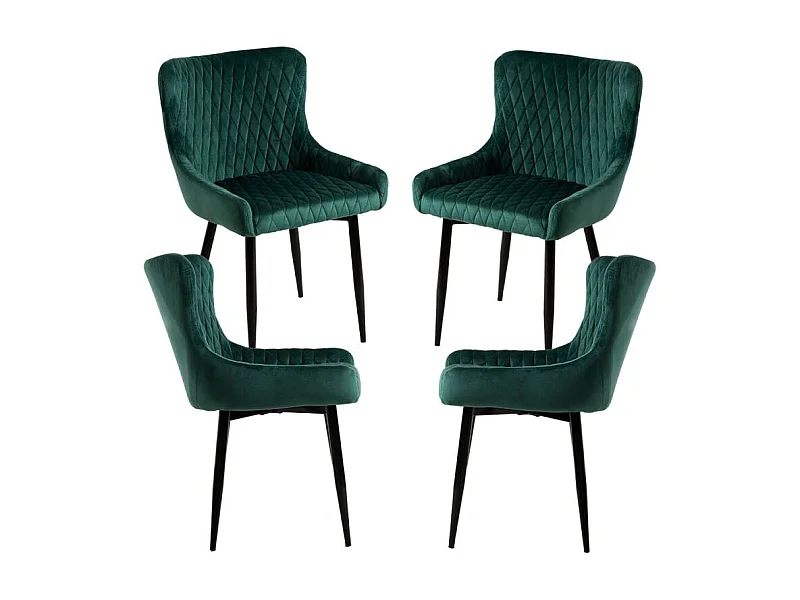 Packs Sillas Comedor - Pack 4 Sillas Sanda Terciopelo - Verde