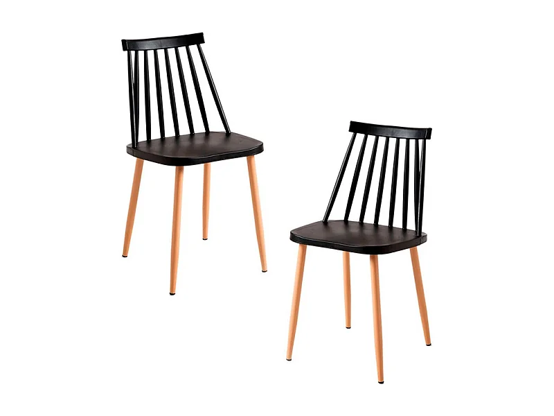 Packs Sillas Comedor - Pack 2 Sillas Bik - Negro