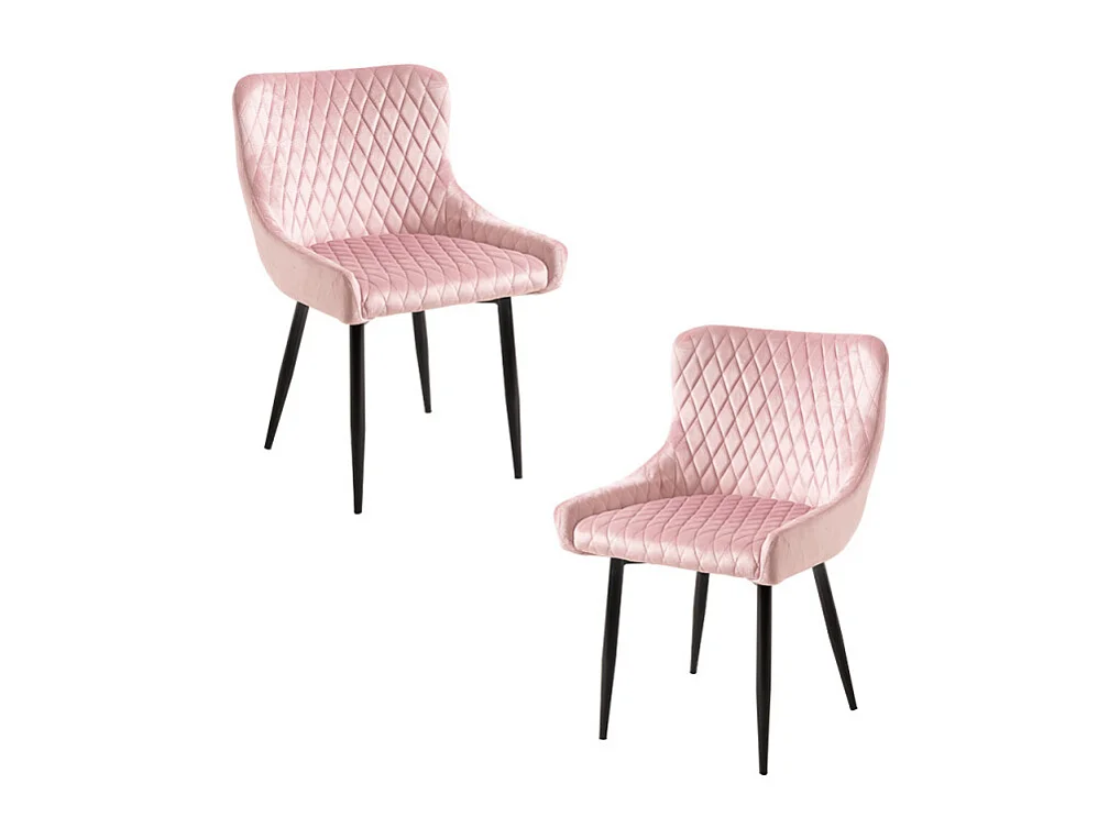 Packs Sillas Comedor - Pack 2 Sillas Sanda Terciopelo - Rosa
