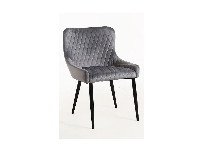 Packs Sillas Comedor - Pack 2 Sillas Sanda Terciopelo - Gris oscuro