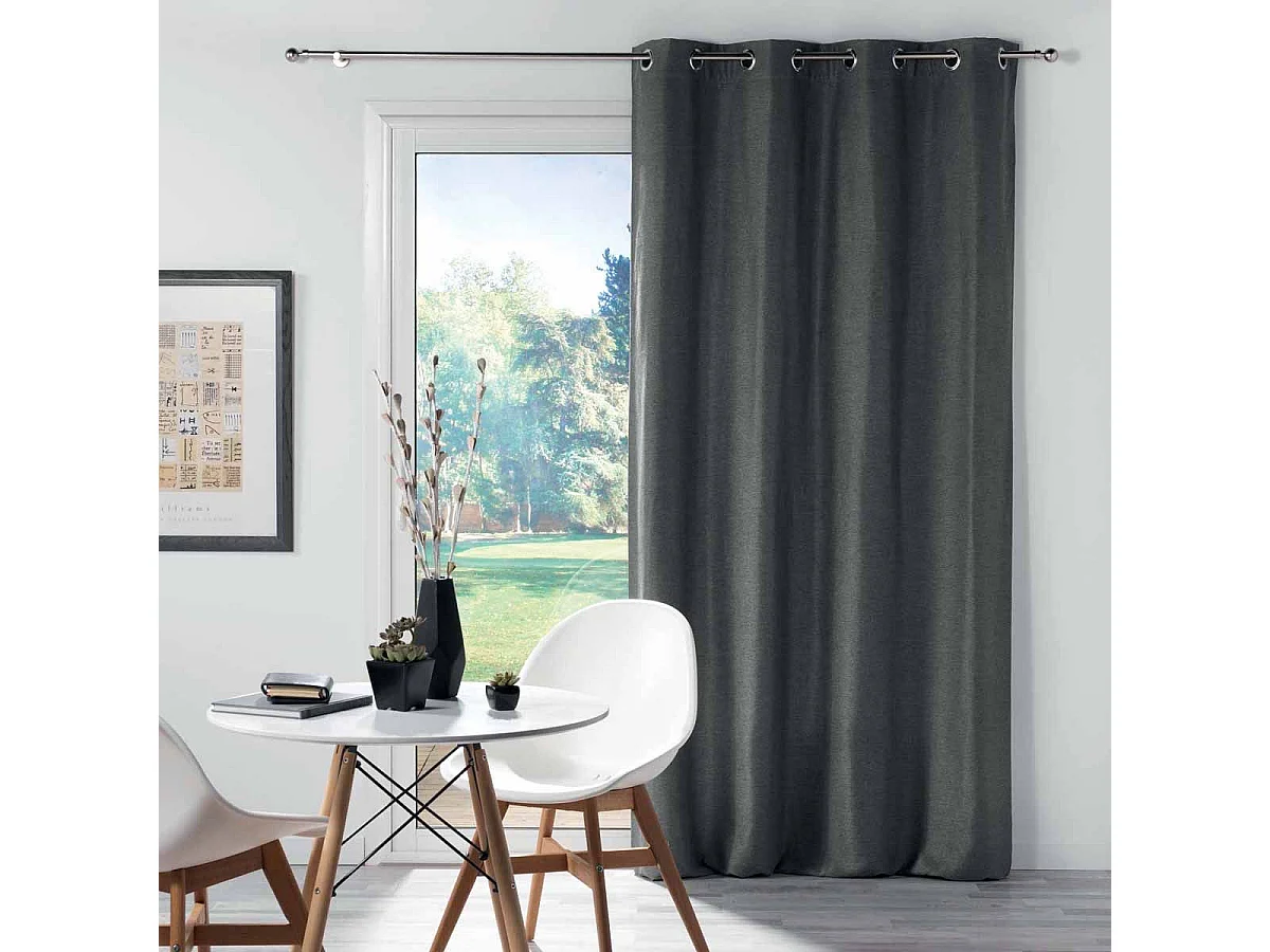 Rideau Occultant "Chinea" 135x280cm Anthracite