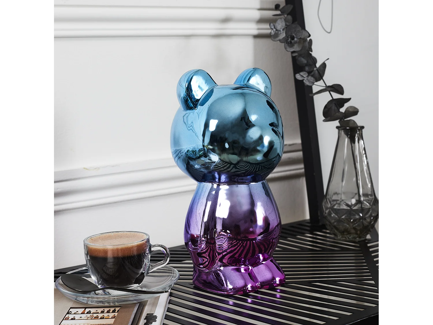 Crazy Electroplate H21.5cm Multicolore