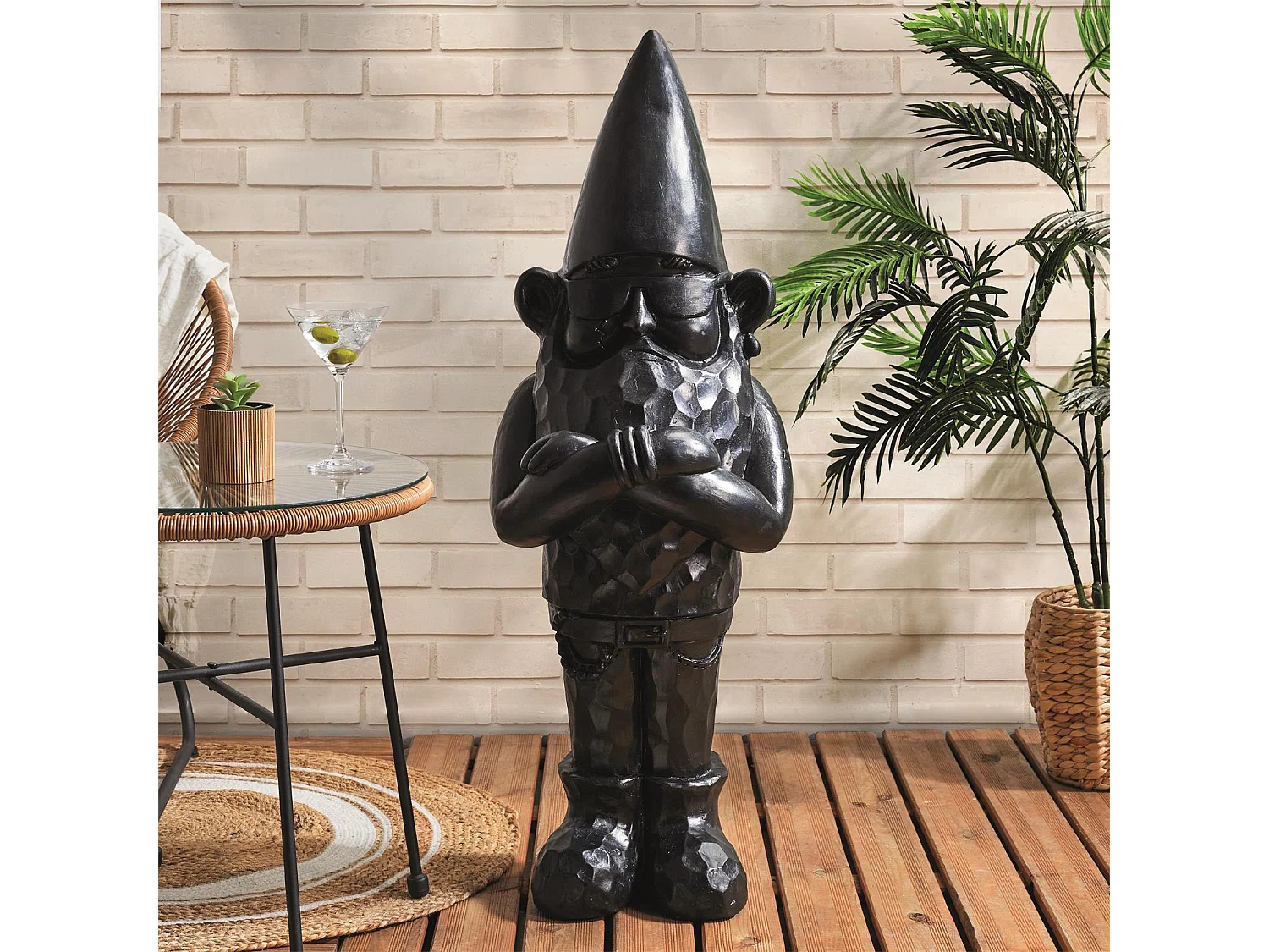 Sculpture Nano Bad Interieur Exterieur H100cm Noir