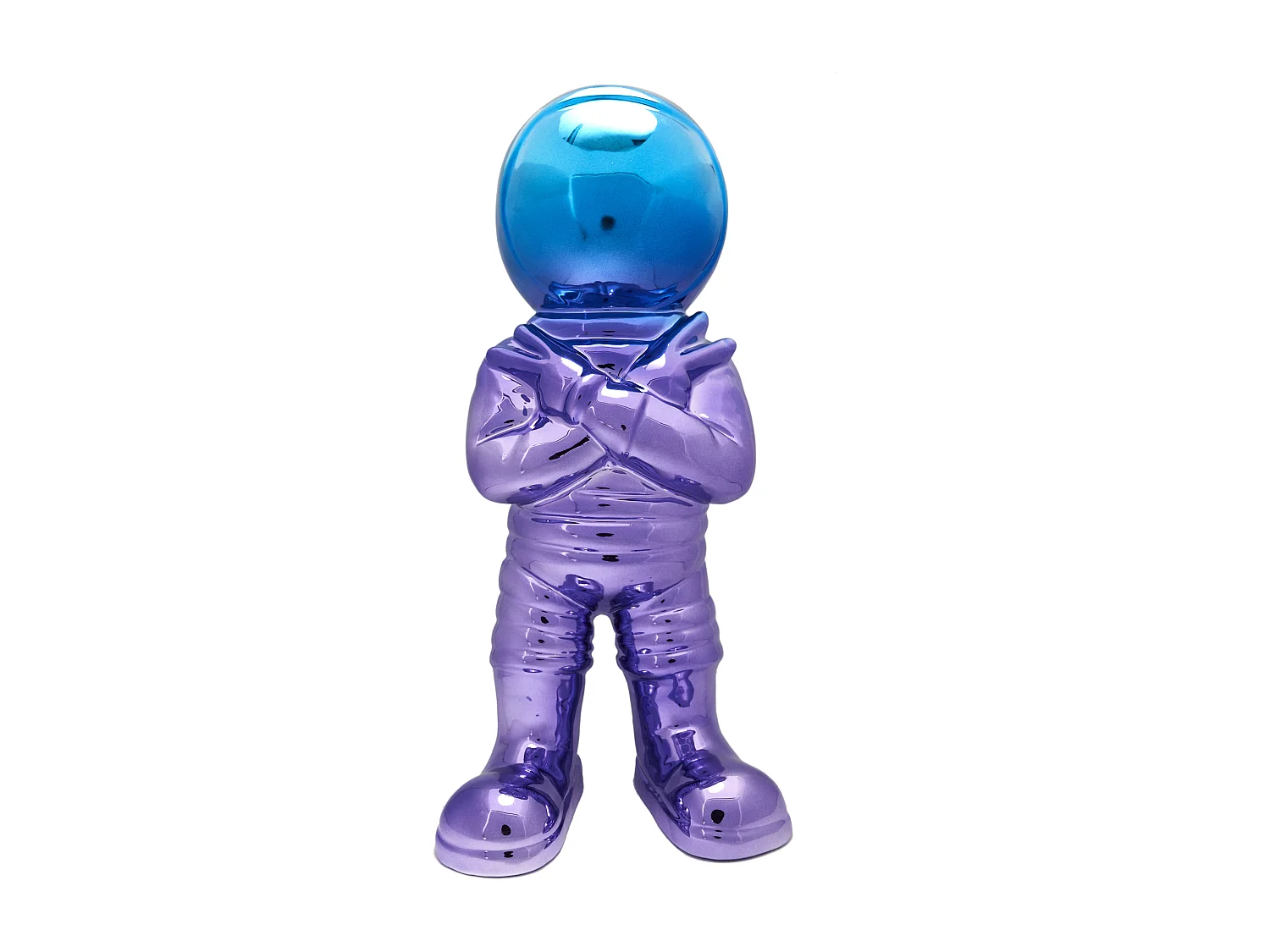 Astronaute Electroplate H33cm Multicolore
