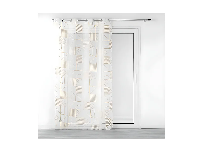 Rideau Voilage à Œillets "Lineor" 140x240cm Blanc