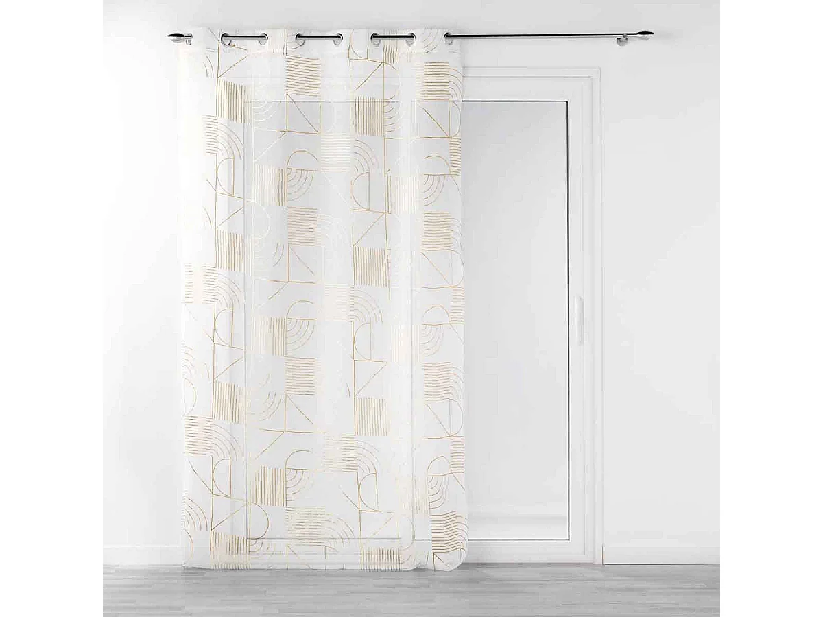 Rideau Voilage à Œillets "Lineor" 140x240cm Blanc