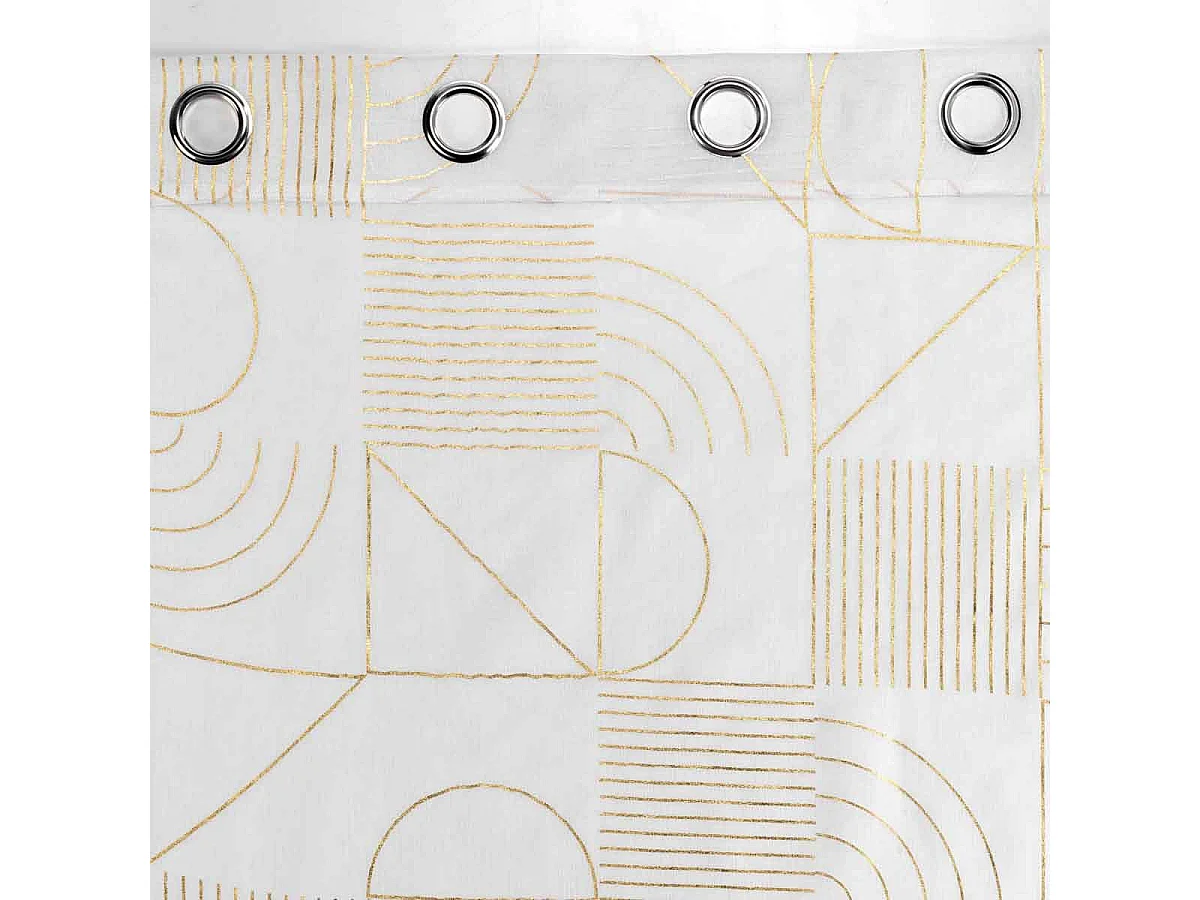 Rideau Voilage à Œillets "Lineor" 140x240cm Blanc