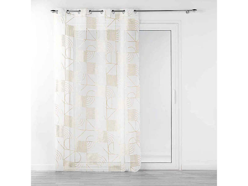 Rideau Voilage à Œillets "Lineor" 140x240cm Blanc