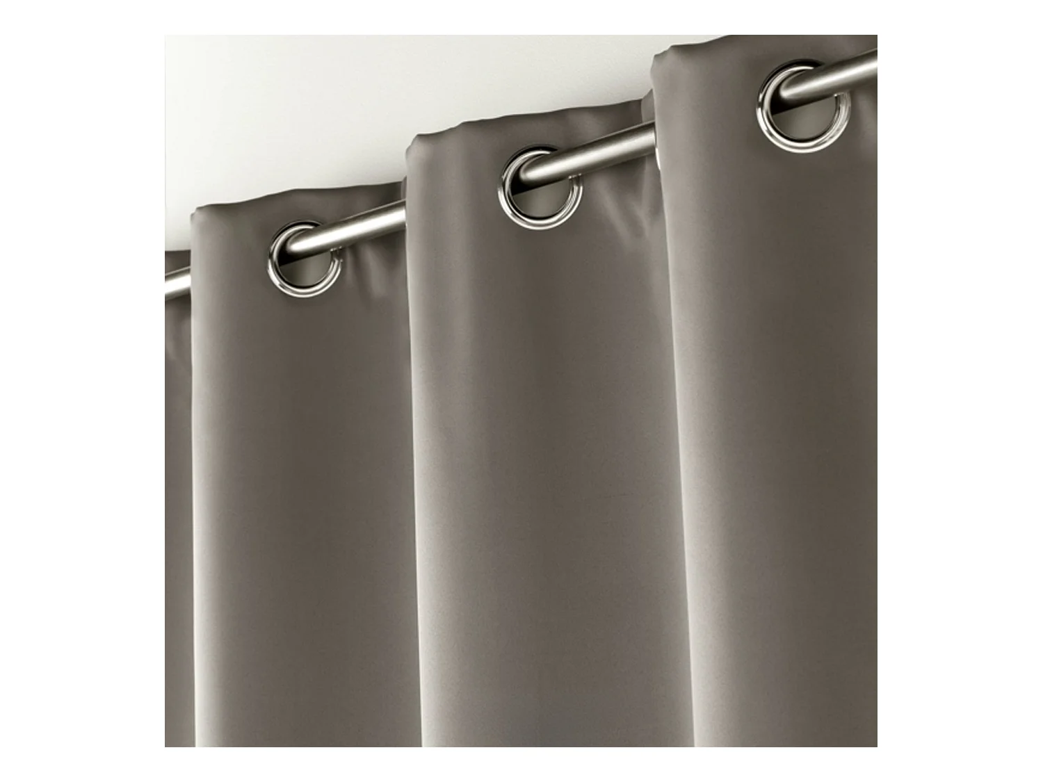 Einfarbiger Verdunkelungsvorhang mit Ösen 135 x 240 cm