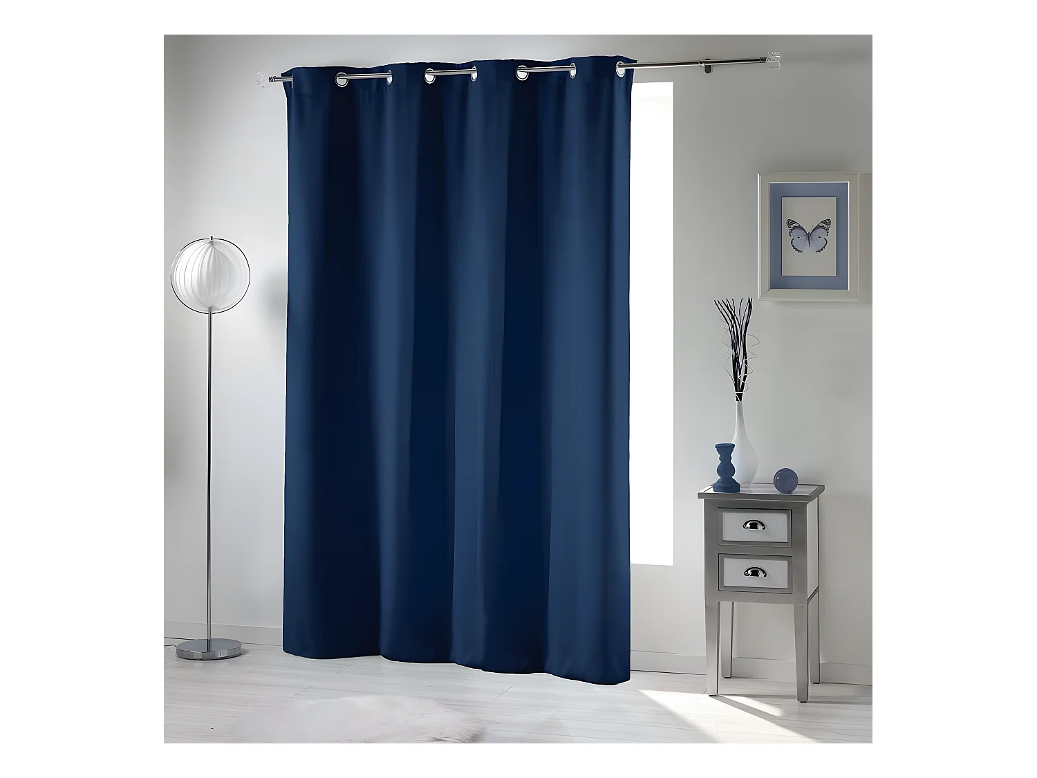 Rideau Occultant "Occult" 135x280cm Bleu Navy