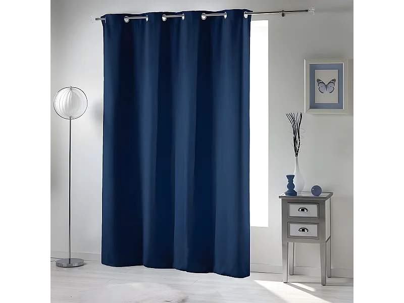 Rideau Occultant "Occult" 135x280cm Bleu Navy