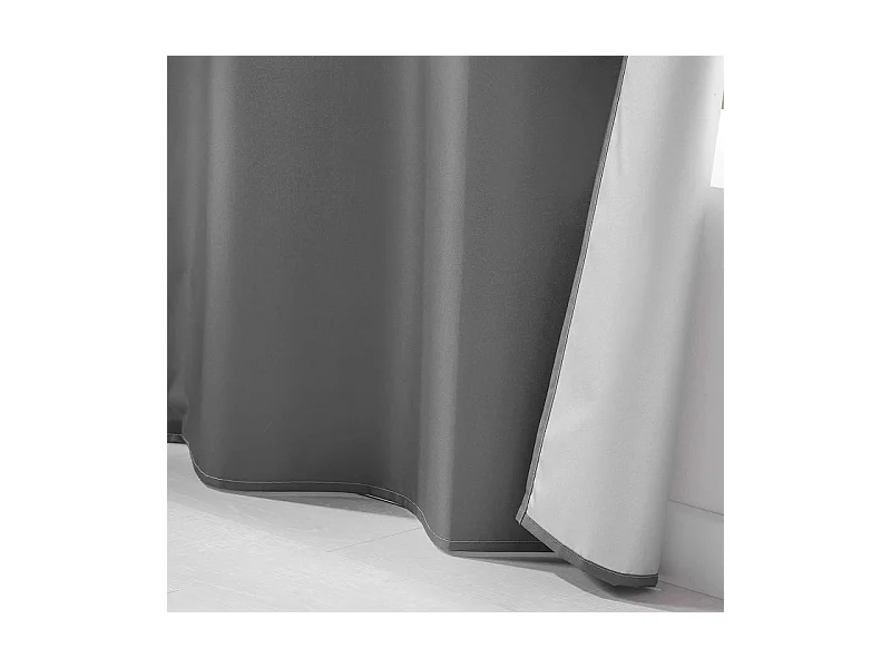 Rideau Isolant à Œillets "Icemount" 140x260cm Anthracite