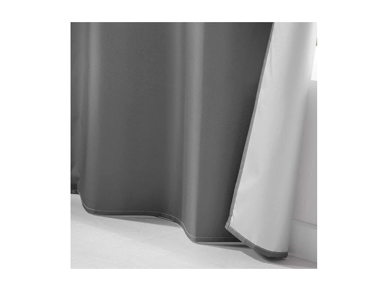 Rideau Isolant à Œillets "Icemount" 140x260cm Anthracite