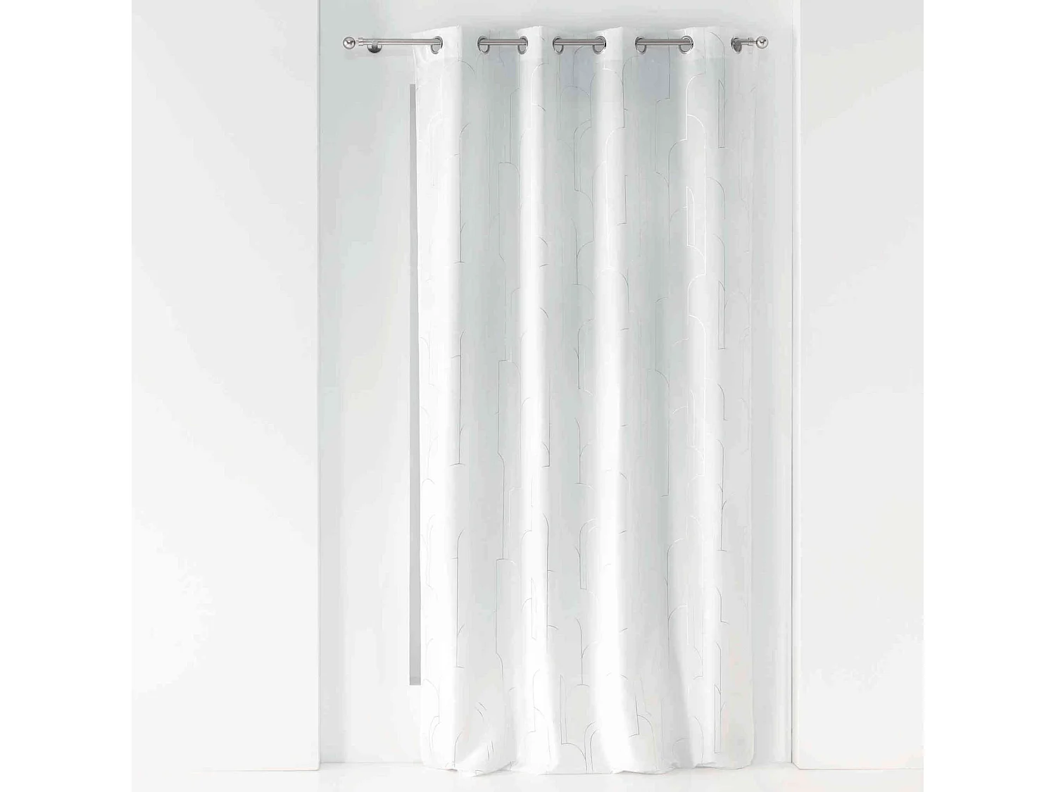 Rideau Voilage à Œillets "Domea" 140x260cm Blanc