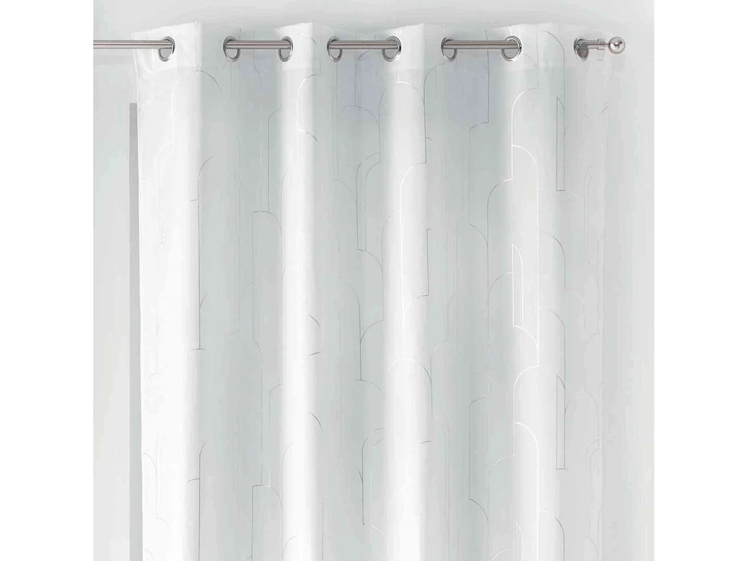 Rideau Voilage à Œillets "Domea" 140x260cm Blanc