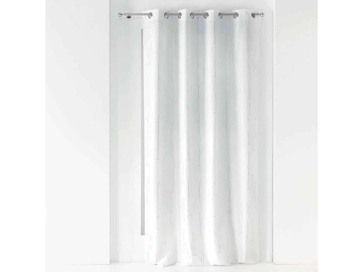 Rideau Voilage à Œillets "Domea" 140x260cm Blanc