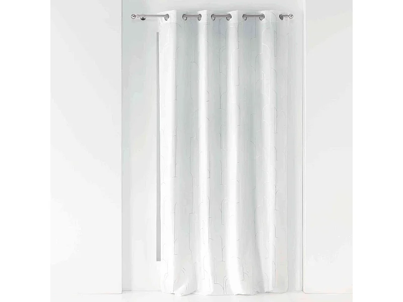 Rideau Voilage à Œillets "Domea" 140x260cm Blanc