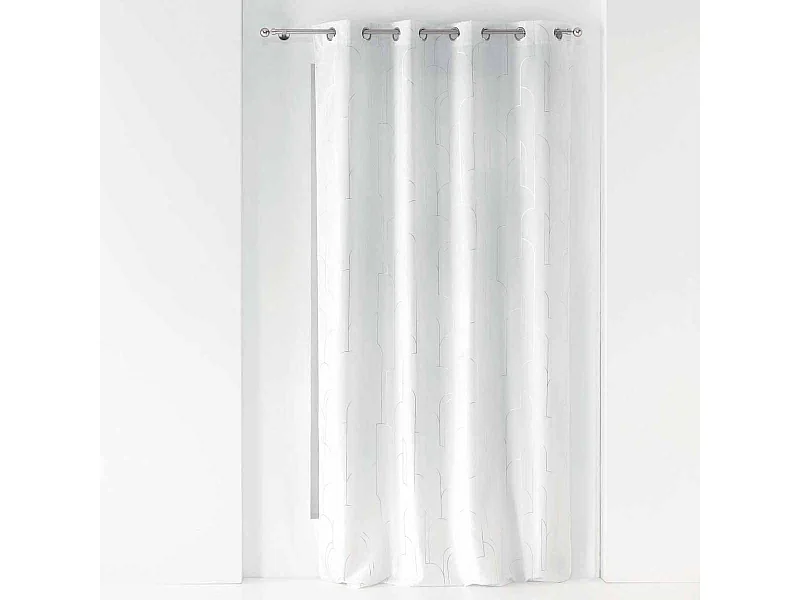 Rideau Voilage à Œillets "Domea" 140x260cm Blanc