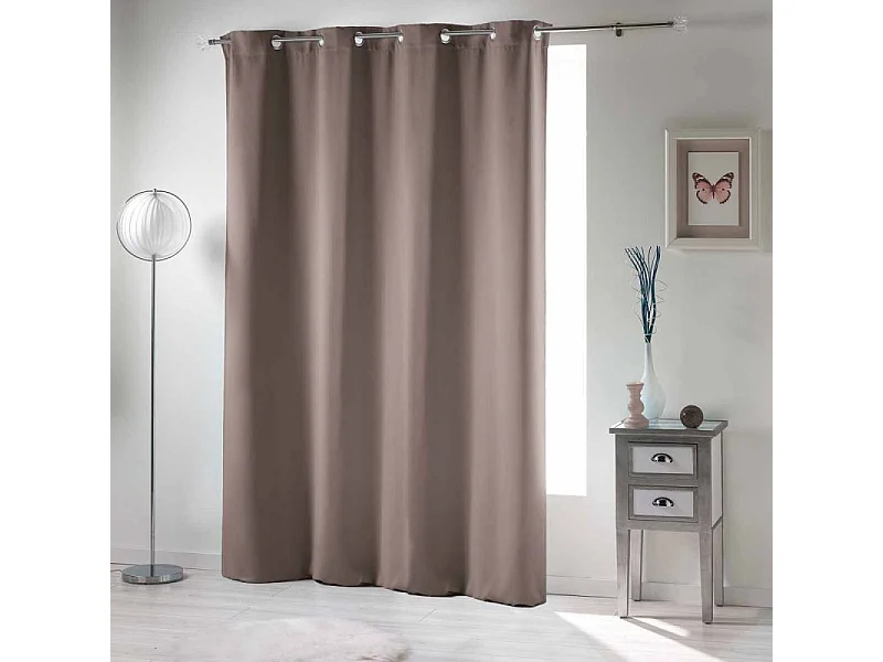 Rideau Occultant "Occult" 135x280cm Noisette