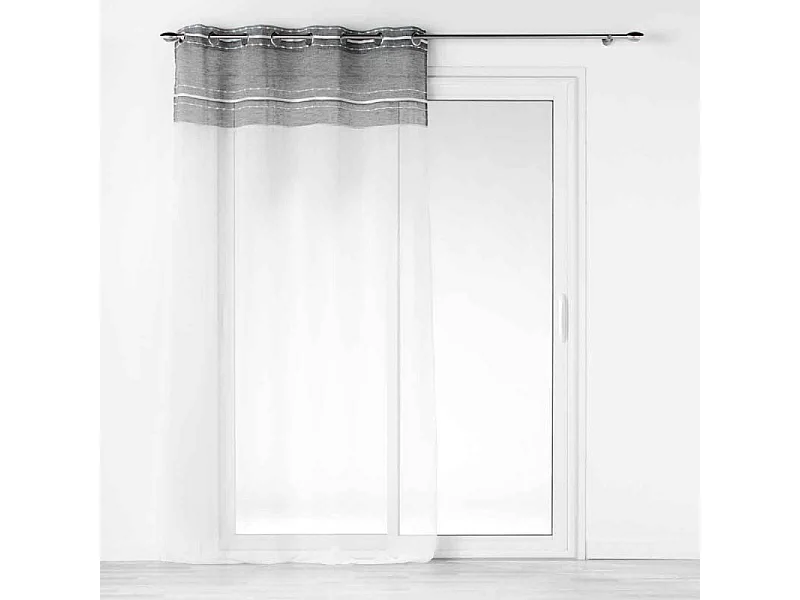 Rideau Voilage à Œillets "Aloria" 140x280cm Blanc