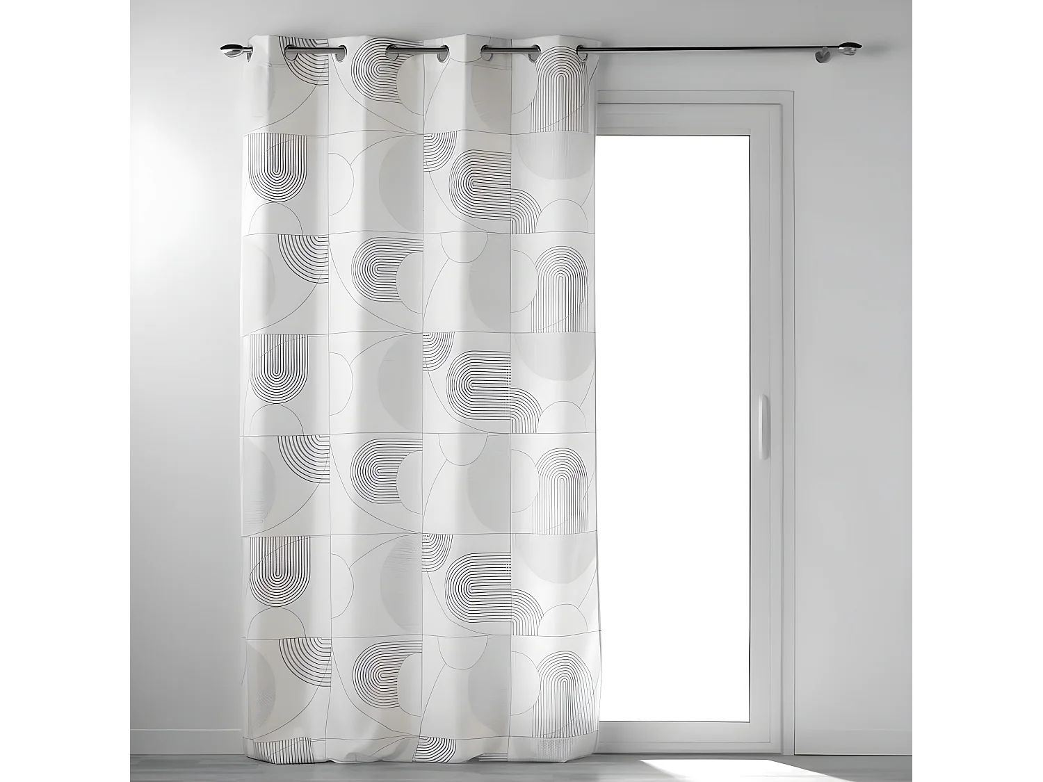 Rideau à Œillets "Esquisse" 140x260cm Blanc