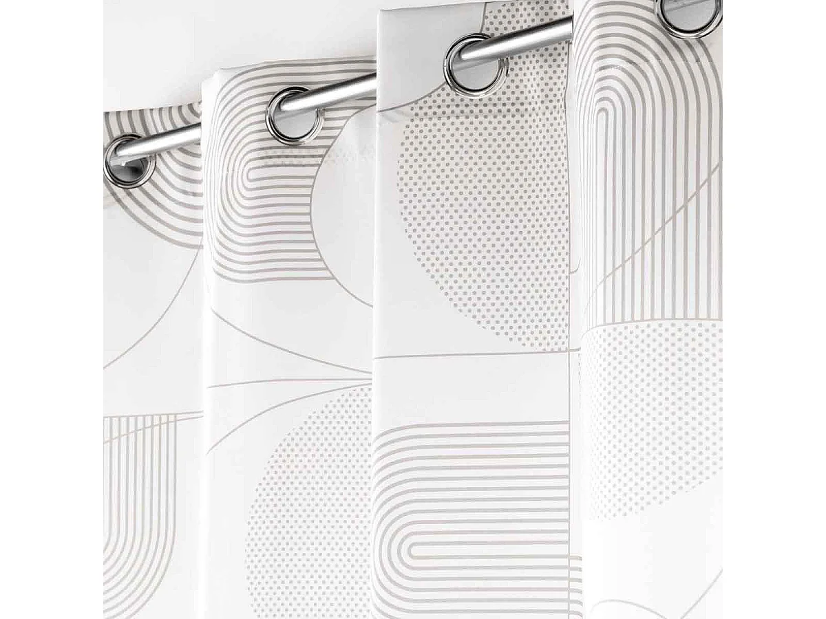 Rideau à Œillets "Esquisse" 140x260cm Blanc