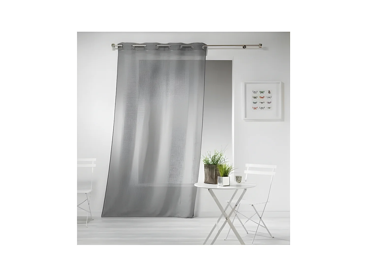 Rideau Voilage "Haltona" 140x240cm Gris