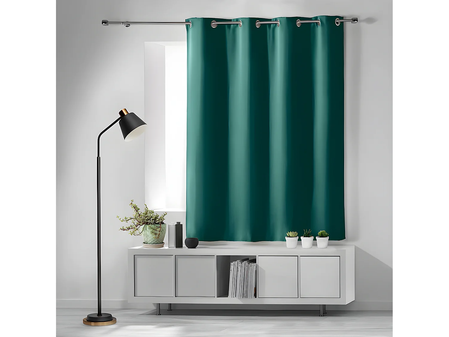 Rideau Occultant "Occult" 135x180cm Émeraude