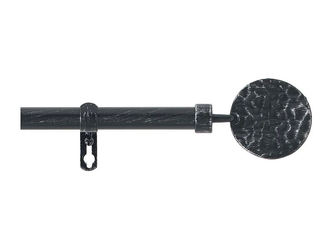 Kit Tringle Déco Extensible "Bullette" 120-210cm Noir