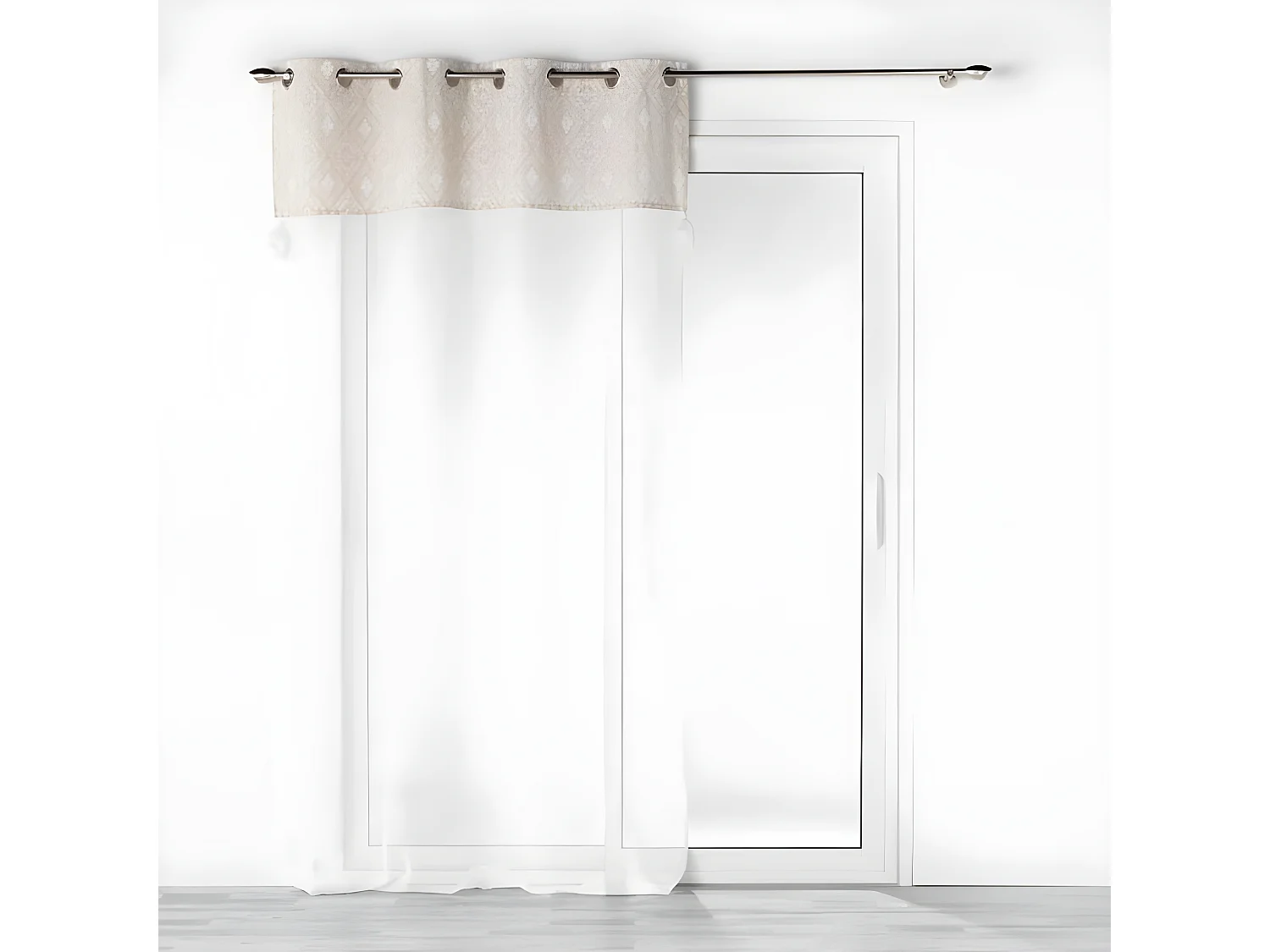 Rideau Voilage à Œillets "Samira" 140x240cm Blanc