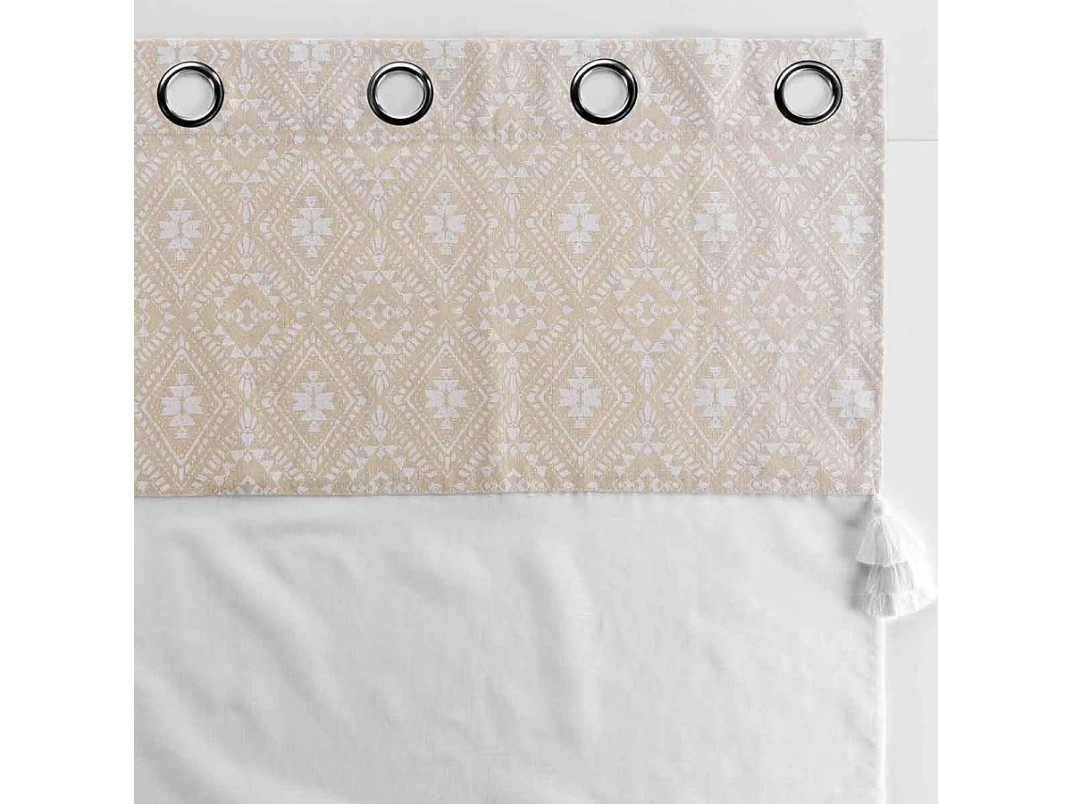 Rideau Voilage à Œillets "Samira" 140x240cm Blanc