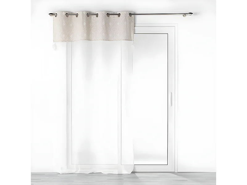 Rideau Voilage à Œillets "Samira" 140x240cm Blanc