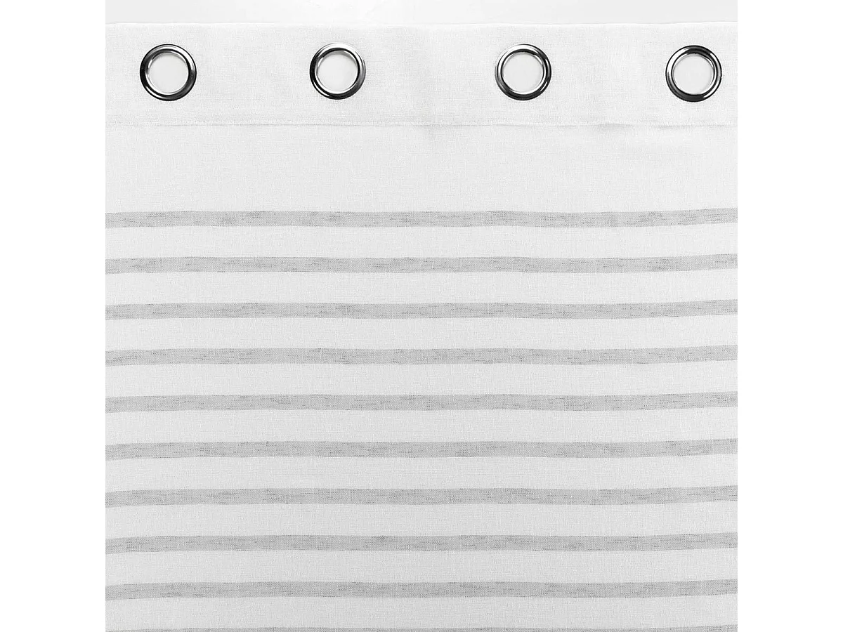 Rideau Voilage à Œillets "Medina" 140x240cm Blanc