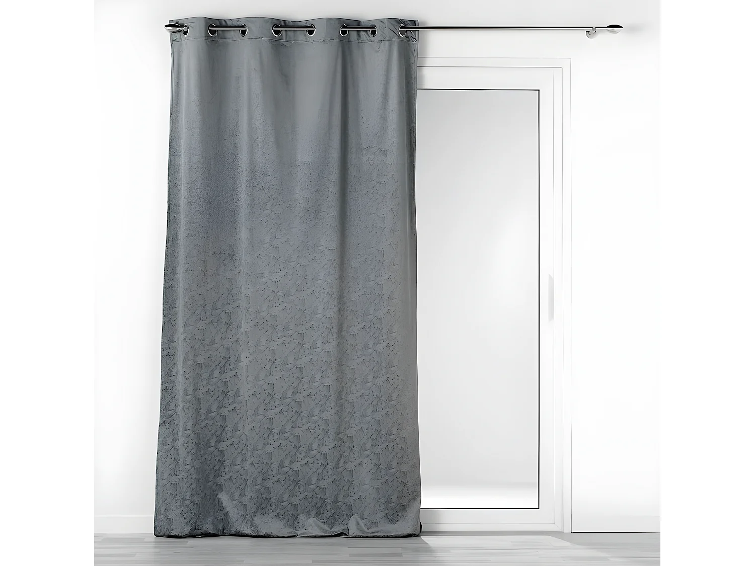Rideau Occultant "Aquarelle" 135x240cm Anthracite