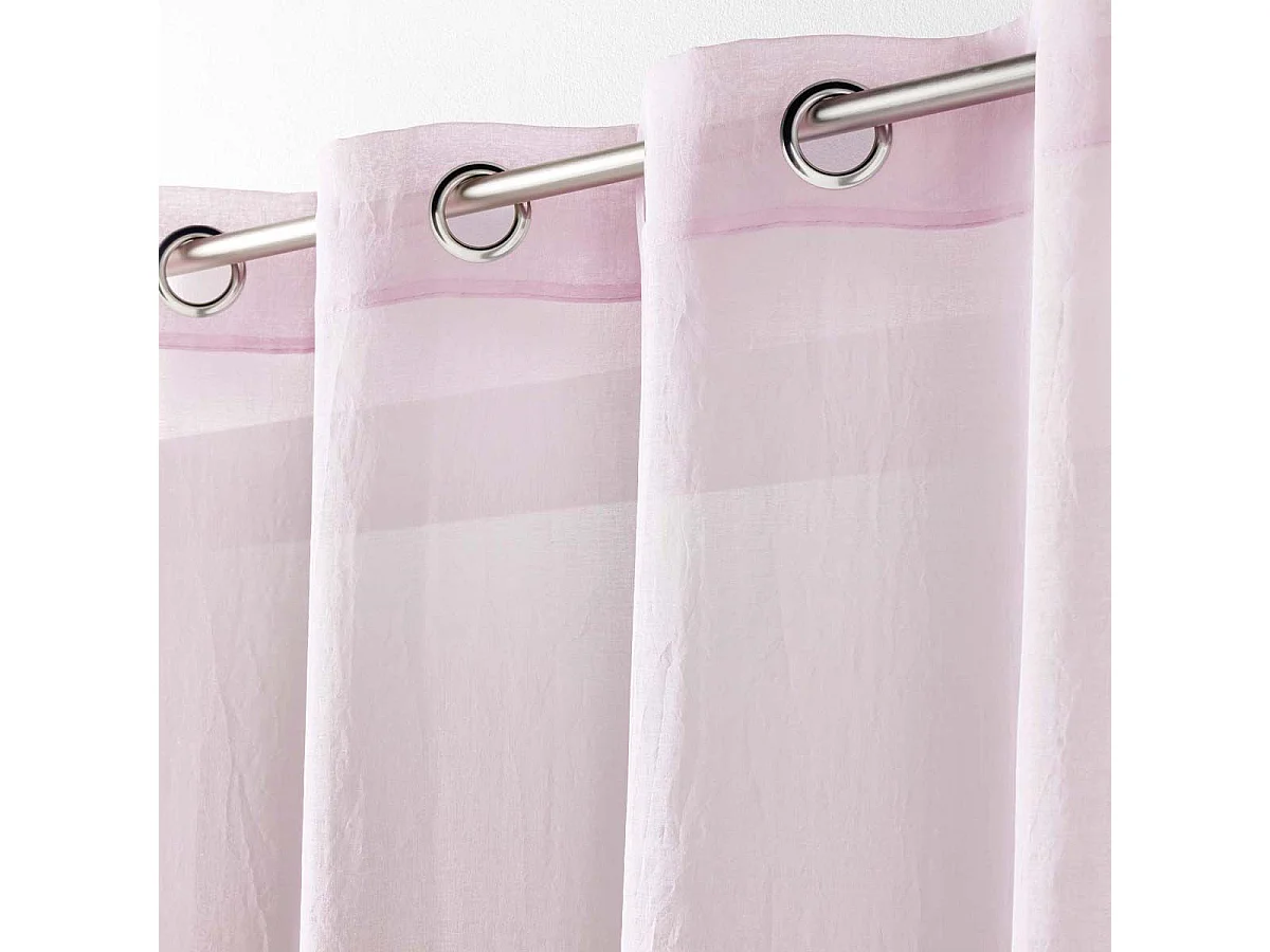 Rideau Voilage "Telma" 140x280cm Rose