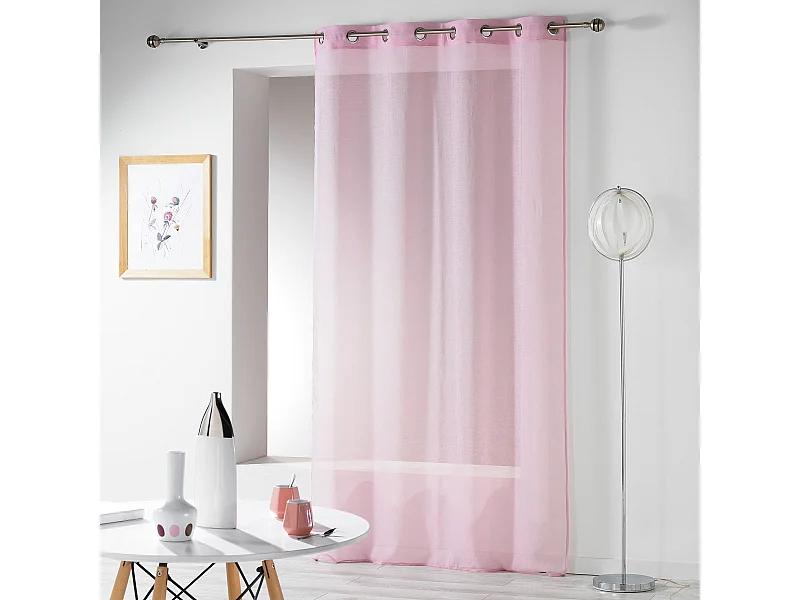 Rideau Voilage "Telma" 140x280cm Rose
