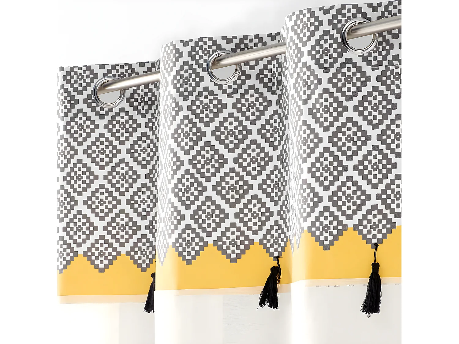 Rideau Voilage à Œillets "Neo Casa" 140x240cm Blanc