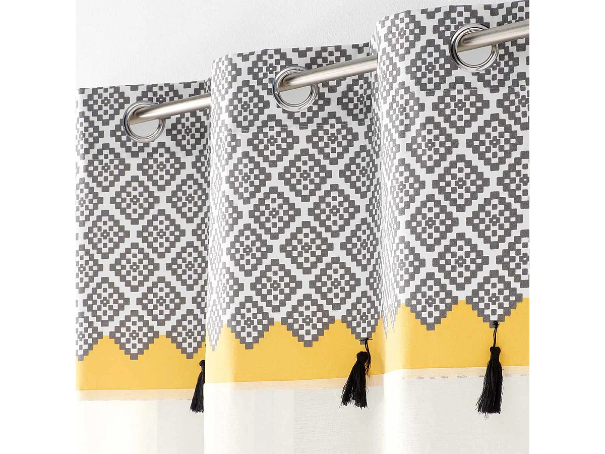 Rideau Voilage à Œillets "Neo Casa" 140x240cm Blanc