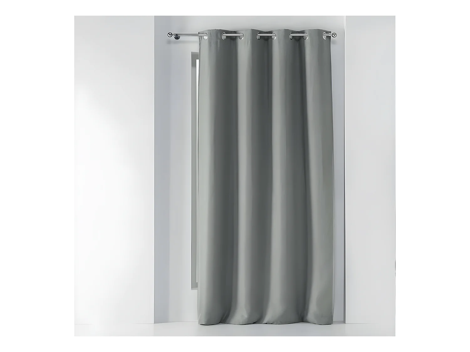 Rideau Occultant "Tissea" 135x240cm Gris