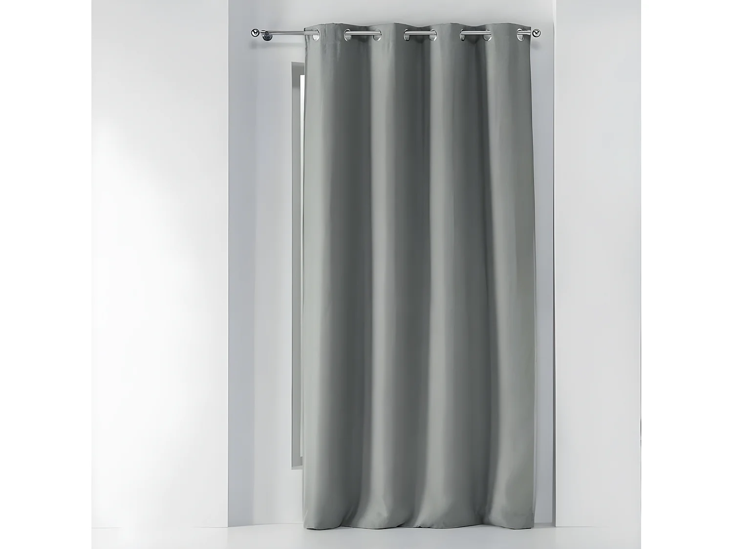 Rideau Occultant "Tissea" 135x240cm Gris