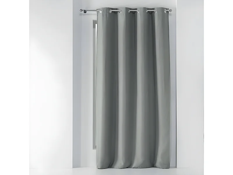 Rideau Occultant "Tissea" 135x240cm Gris