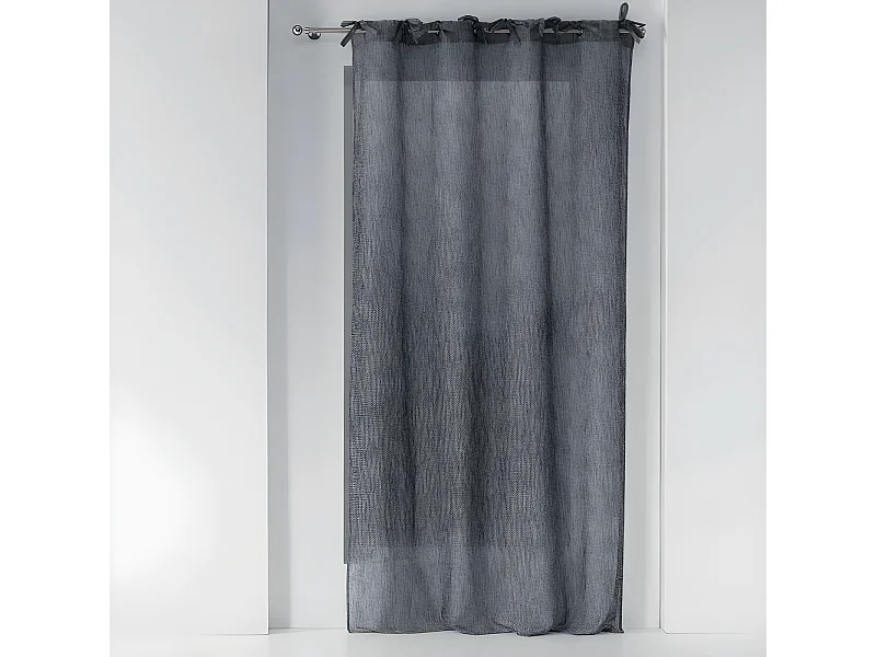 Rideau Voilage à Nouettes "Charlotte" 140x240cm Anthracite