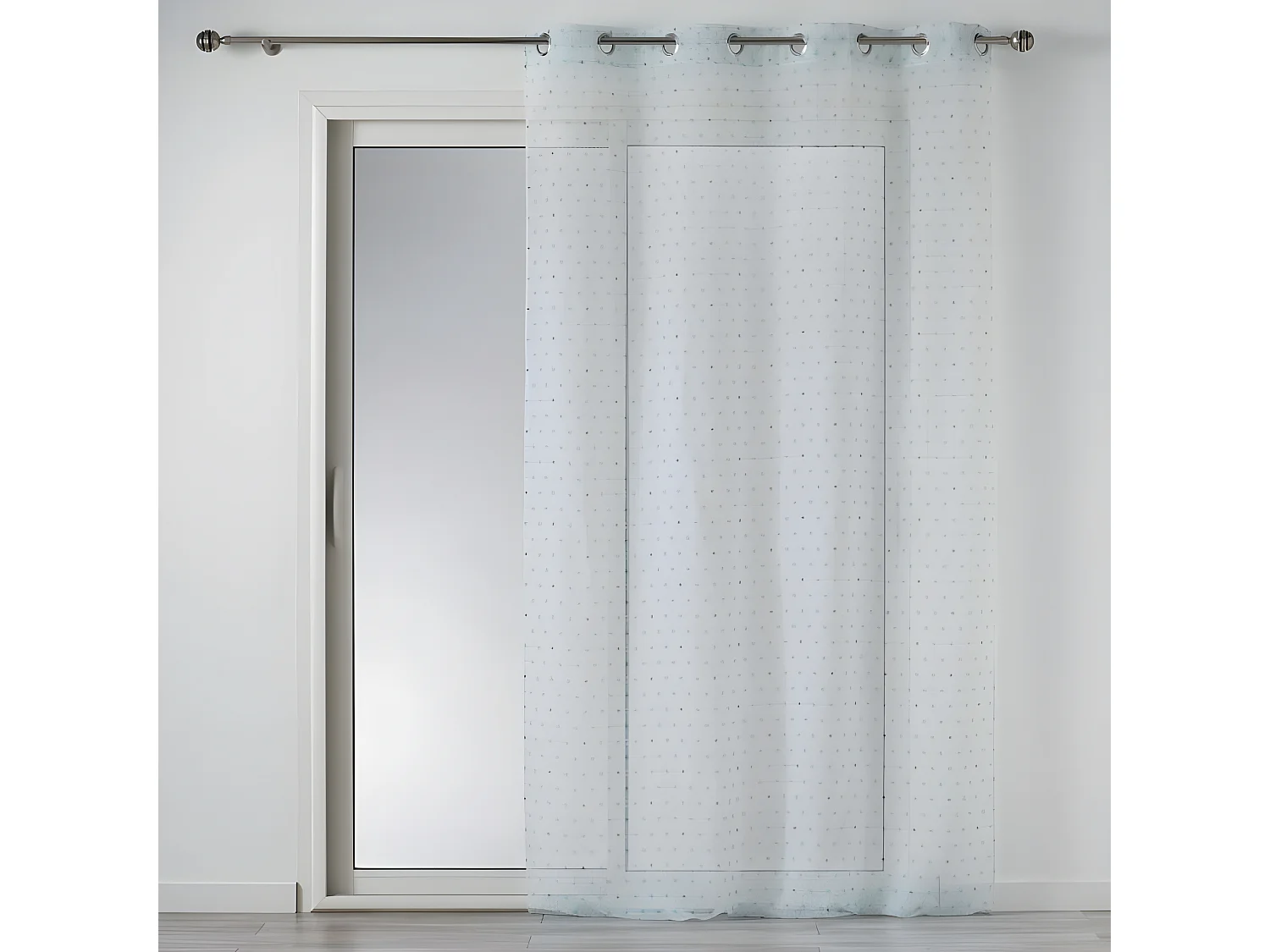 Rideau Voilage à Œillets "Constelline" 140x240cm Bleu